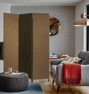 Screen Gems 3 Panel Fabric Soho Screen SG-360 Brown Room Divider