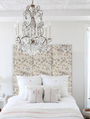 Screen Gems 3 Panel Fabric Gardenia Screen Room Divider SG-379