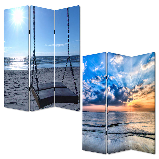 Screen Gems Seaside Serenity Screen Room Divider SG-99