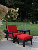 Heritage Deep Seating Single Chair with Side Table and Ottoman with Cushions by Wildridge