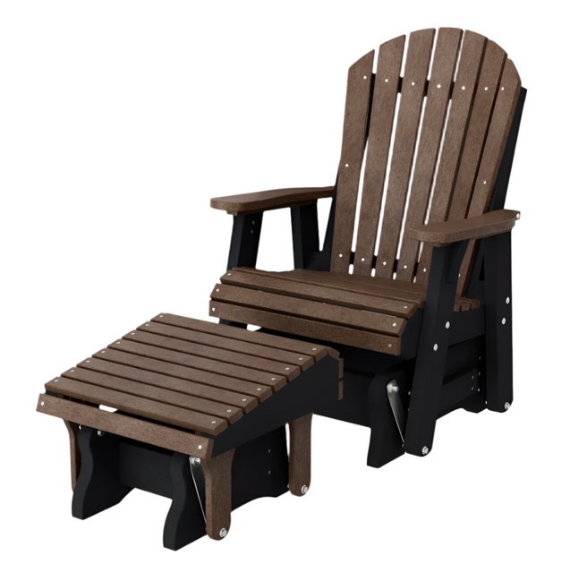 Heritage Single Glider Chair with Footrest by Wildridge