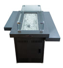 Two Tiered Glass Top Fire Pit - Elegant Indoor/Outdoor Furniture and home decor accessories at Gooddegg