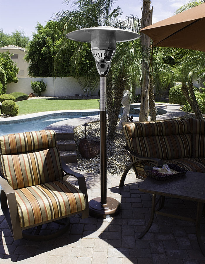 Outdoor Natural Gas Patio Heater in Hammered Bronze - Elegant Indoor/Outdoor Furniture and home decor accessories at Gooddegg