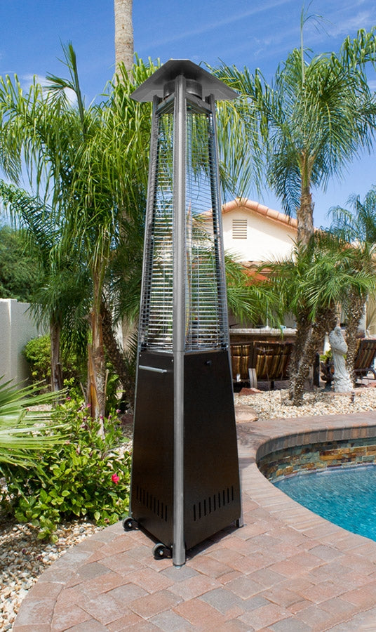 Commercial Glass Tube Patio Heater in Hammered Bronze - Elegant Indoor/Outdoor Furniture and home decor accessories at Gooddegg