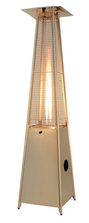 Glass Tube Patio Heater in Stainless Steel with wheels - Elegant Indoor/Outdoor Furniture and home decor accessories at Gooddegg