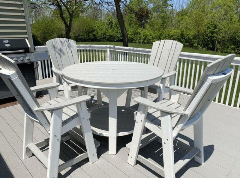 Heritage 5 Piece Set with 48 inch Round Pub Table and 4 Balcony Chairs by Wildridge