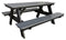 Modern Picnic Table with Attached Bench Kit by Green Fox