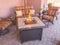 Square Tile Fire Pit in Bronze - Elegant Indoor/Outdoor Furniture and home decor accessories at Gooddegg