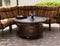 Outdoor Cast Aluminum Propane Fire Pit Table with Lid - Elegant Indoor/Outdoor Furniture and home decor accessories at Gooddegg