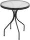 3 Piece Patio Bistro Set-Dark Brown Wicker - Elegant Indoor/Outdoor Furniture and home decor accessories at Gooddegg