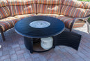 Outdoor Aluminum Propane Fire Pit Table in Black - Elegant Indoor/Outdoor Furniture and home decor accessories at Gooddegg