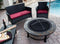 Wood Burning Fire Pit with Round Slate Table - Elegant Indoor/Outdoor Furniture and home decor accessories at Gooddegg