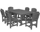 7 Piece Patio Dining Set with 4 Dining Chairs and 2 Arm Chairs Set by Wildridge - Elegant Indoor/Outdoor Furniture and home decor 