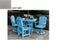 Heritage 5 Piece Patio Dining Set 44"x44" Table with 2 Swivel Rocker Chairs & 2 Arm Chairs by Wildridge