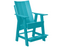 Outdoor Contemporary 2 High Adirondack Chair with 1 Side Table by Wildridge