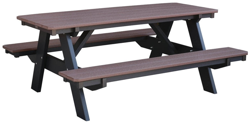 Modern Picnic Table with Attached Bench Kit by Gooddegg