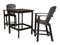 Classic 3 Piece 40 High Dining Table with 2 High Dining Chairs by Wildridge - Elegant Indoor/Outdoor Furniture and home decor accessories at