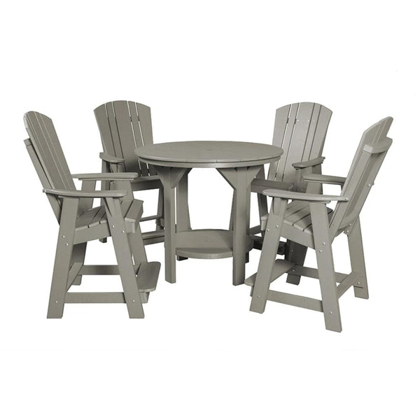 5 Piece Set with 48 inch Round Pub Table and 4 Balcony Chairs by Wildridge - Elegant Indoor/Outdoor Furniture and home decor accessories at 