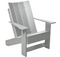 Outdoor Contemporary 2 Adirondack Chairs with 1 Side Table by Wildridge